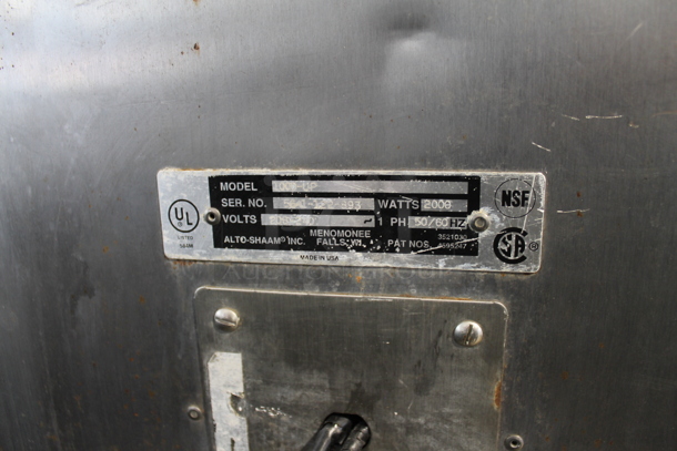 Alto Shaam 1000-UP Stainless Steel Commercial Heated Holding Cabinet on Commercial Casters. 208/240 Volts, 1 Phase.  - Image 7 of 7