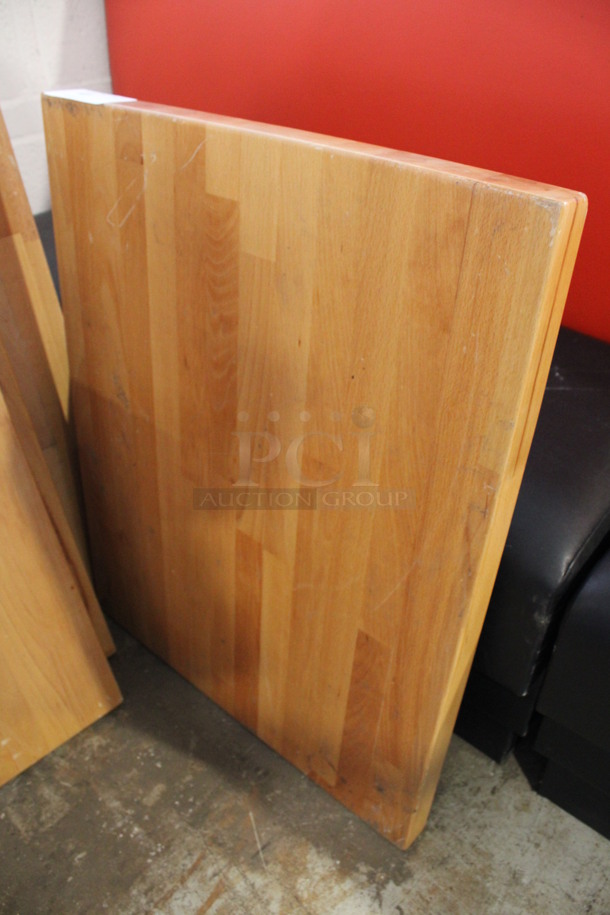 Wooden Butcher Block Tabletop 30x24x2