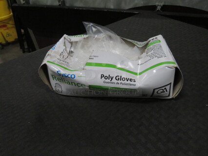 One Opened Box Of Large Sysco Gloves.