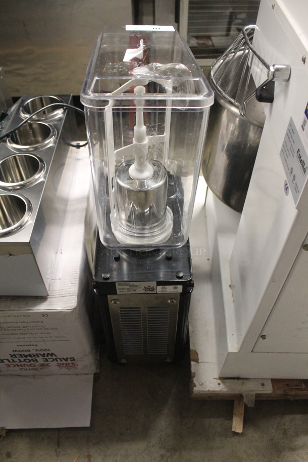 LIKE NEW! Carnival King JETCOF 120M Stainless Steel Commercial Countertop Single 5 Gallon Bowl Refrigerated Beverage Dispenser. 120 Volts, 1 Phase. Unit Has Only Been Used a Few Times! Tested and Working!  - Image 5 of 6