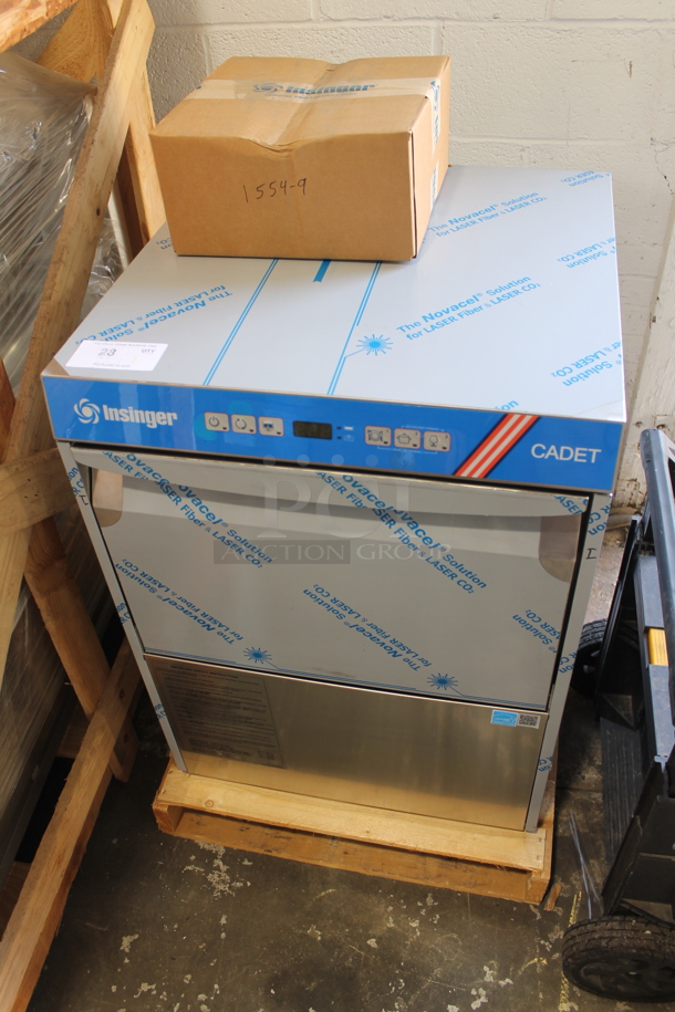 BRAND NEW! 2023 Insinger Cadet CD Stainless Steel Commercial Undercounter Dishwasher. 208 Volts, 1 Phase.  - Image 2 of 6