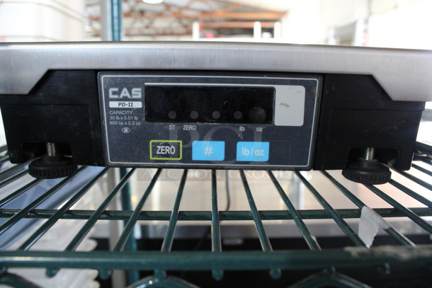 CAS Model PD-II Metal Countertop Food Portioning Scale. 11x15x3.5. Tested and Powers On But Has Error Code - Image 2 of 6