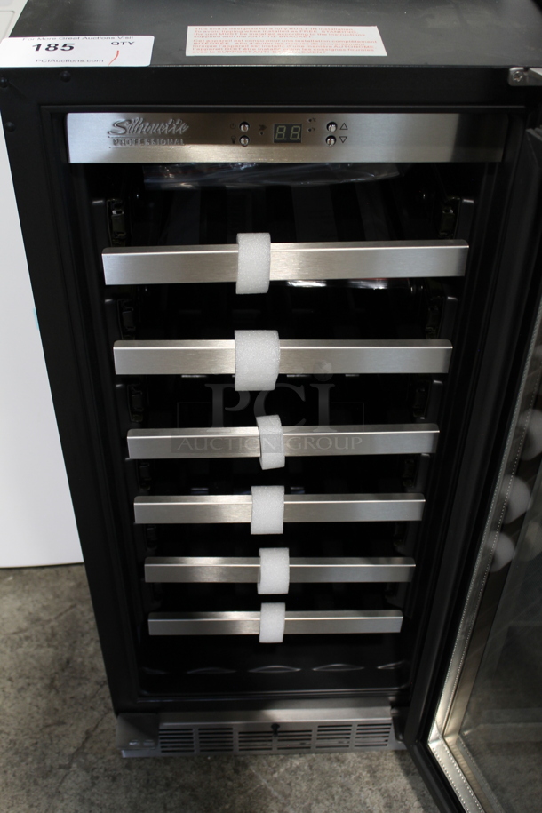 BRAND NEW SCRATCH AND DENT! Danby DWC031D1BSSPR Silhouette 15" Built In 28 Bottle Wine Cooler Merchandiser. 115 Volts, 1 Phase. Tested and Working! - Image 2 of 3