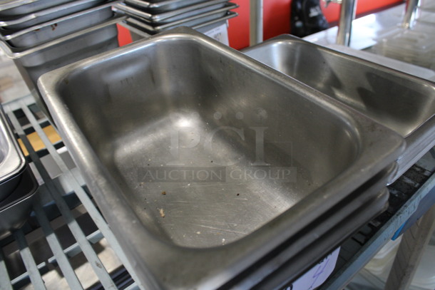 4 Stainless Steel 1/4 Size Drop In Bins. 1/4x4. 4 Times Your Bid! - Image 2 of 3