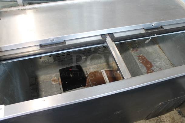 Micro Matic MDW-50 Stainless Steel Commercial Back Bar Bottle Cooler w/ 2 Sliding Lids. 115 Volts, 1 Phase. Tested and Working! - Image 4 of 6