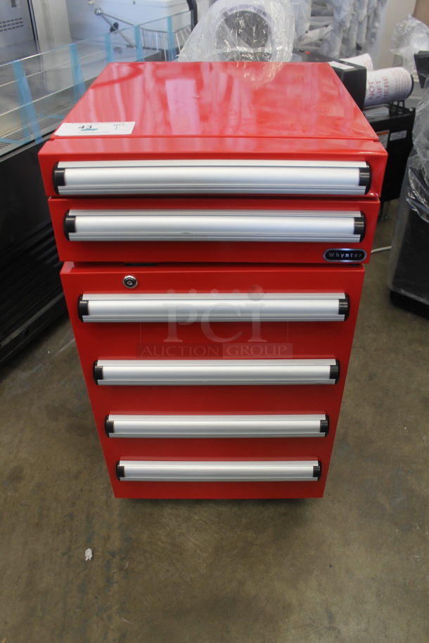 BRAND NEW SCRATCH AND DENT! Whynter TBR-185SR Metal Portable 1.8 cu.ft. Tool Box Refrigerator with 2 Drawers. 115 Volts, 1 Phase. Tested and Working! - Image 1 of 7