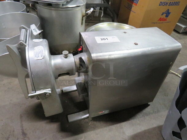 One Univex Power Base Unit With Pelican Head Chopper/Shredder. Model# PM91.  - Image 2 of 4