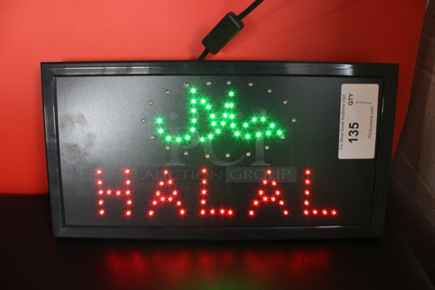 Halal Light Up Sign. 19x1x9.5. Tested and Working! - Image 5 of 6