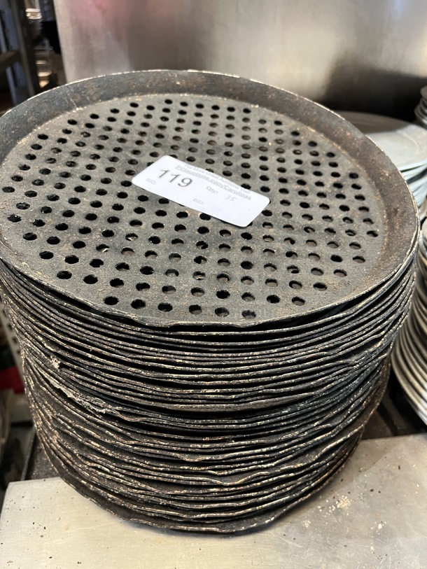 Perforated Pizza Pans, 13" - Image 1 of 1