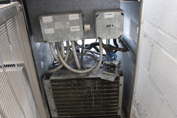 Delfield Stainless Steel Commercial Prep Table w/ 6 Drawers and 2 Tier Over Shelf. Tested and Does Not Power On - Image 3 of 5