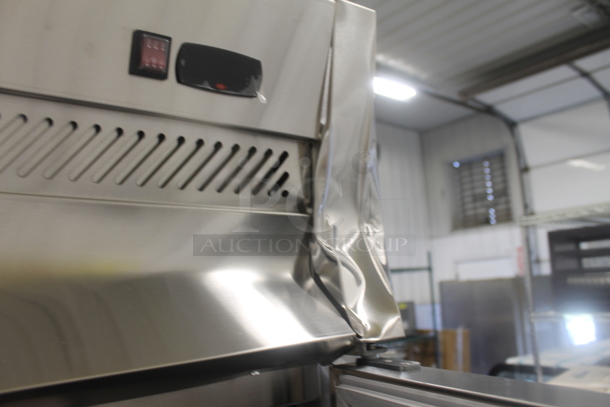 BRAND NEW SCRATCH AND DENT! 2022 Avantco 178Z2RHC Stainless Steel Commercial 2 Door Reach In Cooler w/ Poly Coated Racks. 115 Volts, 1 Phase. Tested and Working! - Image 6 of 8