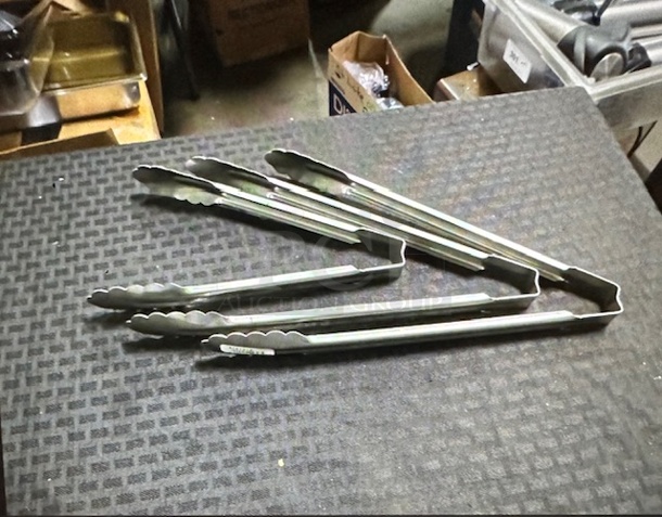 NEW Assorted Vollrath Stainless Steel Tongs. #4781210. 3XBID - Image 1 of 1