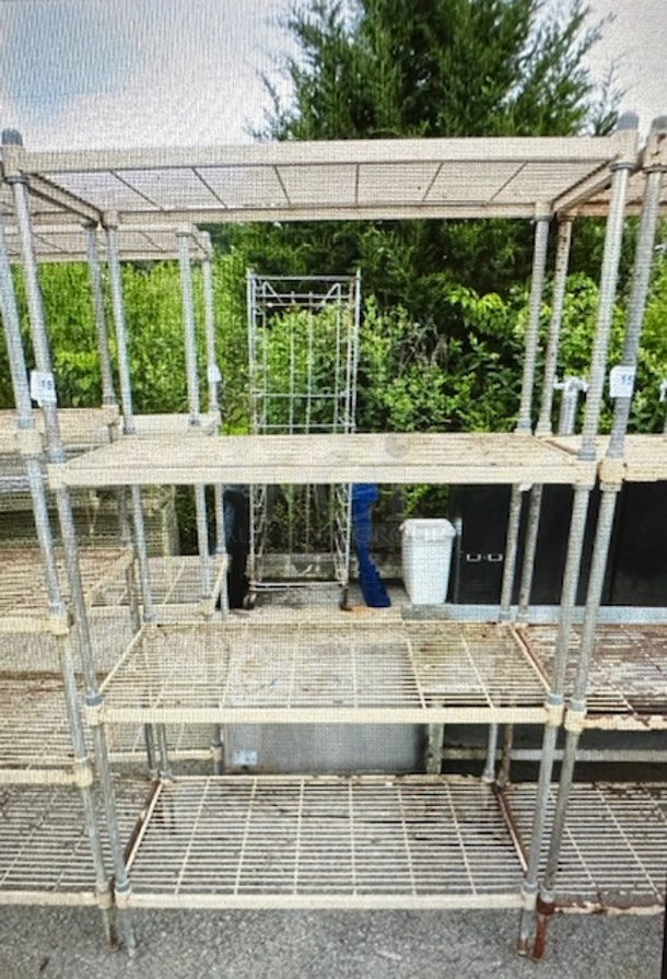 One Shelving System With 4 Shelves. 42X21X73 - Image 1 of 1