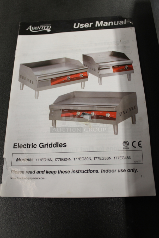BRAND NEW SCRATCH AND DENT! Avantco 1771C3500 Commercial Stainless Steel Electric Countertop Single Induction Range. 208-240V. Tested And Working!  - Image 4 of 7
