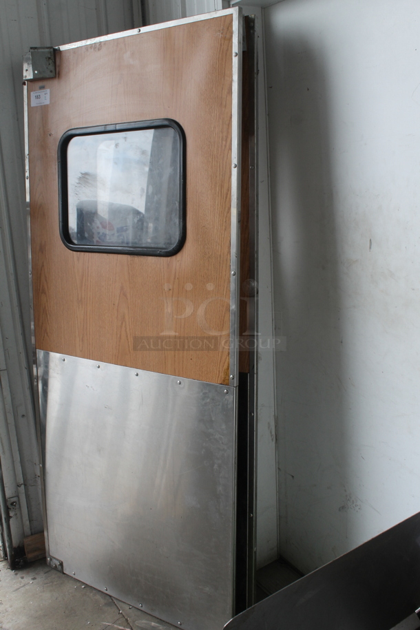 2 Eliason Commercial Swinging Kitchen Doors. 2 Times Your Bid! - Image 2 of 3