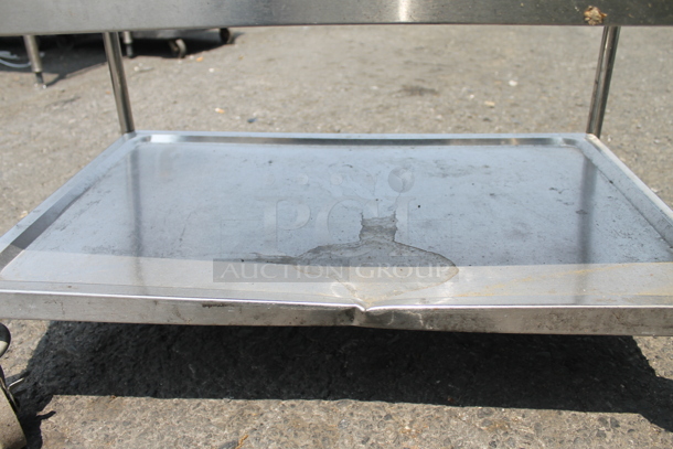 Commercial Stainless Steel Service Cart With 3 Shelves On Commercial Casters. - Image 8 of 8