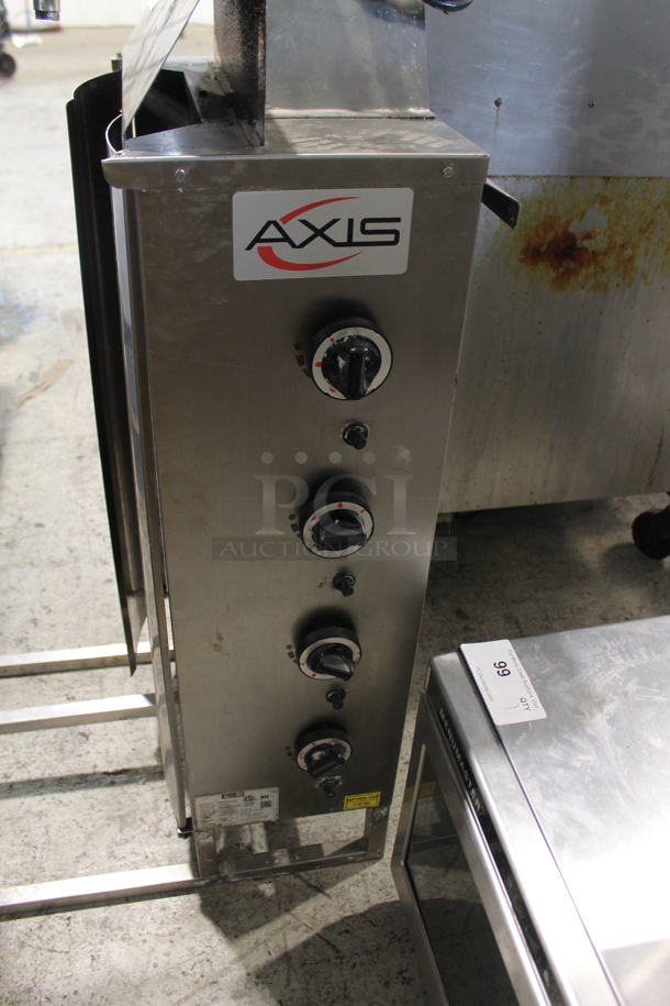 2018 Axis AX-VB4 Stainless Steel Commercial Countertop Natural Gas Powered Vertical Broiler Gyro Machine. - Image 5 of 7
