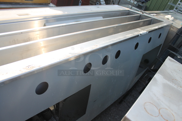 Duke SUB-CP-TC86 Commercial Stainless Steel Cold Food Bar With Commercial Casters. 120V, 1 Phase.  - Image 11 of 11
