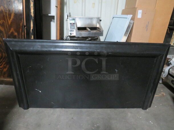One Black Wooden Bar Table Top. 53X27X3 - Image 1 of 1