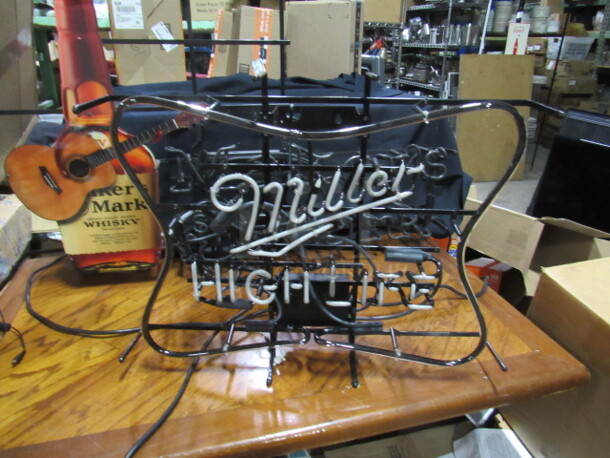 One 26X20 Miller High Life Neon. NOT WORKING!