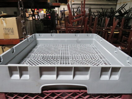 Gray Flatware Dishwasher Rack. 4XBID