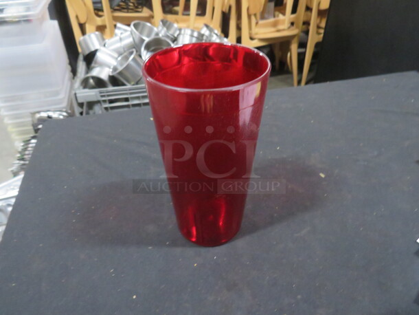 One Lot Of 48 Red Poly Tumblers. - Image 1 of 1