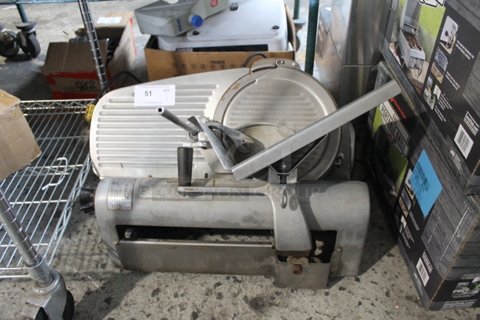Hobart 1612 Stainless Steel Commercial Countertop Automatic Meat Slicer. 115 Volts, 1 Phase. Tested and Working!