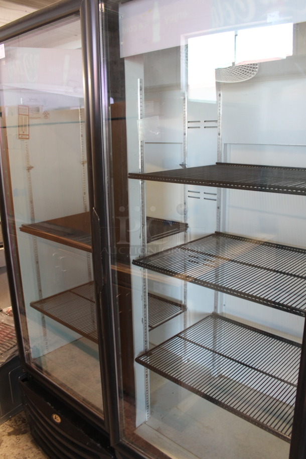 Vendo G342 Metal Commercial 2 Door Reach In Cooler Merchandiser w/ Poly Coated Racks. 115 Volts, 1 Phase. Tested and Powers On But Does Not Get Cold - Image 2 of 8