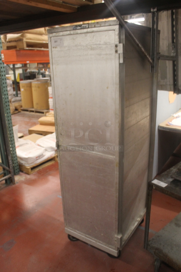 Metal Commercial Portable Enclosed Pan Rack w/ Contents Including Metal Baking Pans and Metal Tins on Commercial Casters. - Image 3 of 7