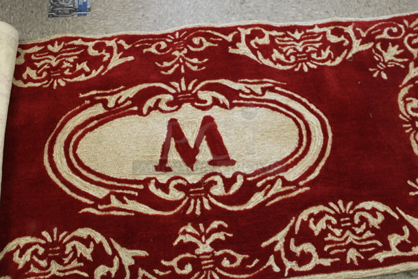 Trans Ocean 2144/24W Christmas Pattern Red and Tan Decorative Polyester, Acrylic Area Rug - Image 1 of 9