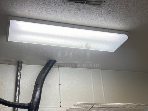 LED Fluorescent Style Lighting 
QTY 7
Your Bid x 7
Locations: Mens/Womens (2), Office (1), Drive-Thru (2), Side Room (2)

***SECOND PHASE REMOVAL*** 
**LABOR FOR REMOVAL ADDITIONAL FEE, CONTACT MISSOURI DIVISION FOR LABOR QUOTE OR ADDITIONAL QUESTIONS.