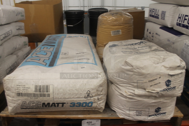 ALL ONE MONEY! PALLET LOT of Various Items Including AceMatt 3300 Bags. BUYER MUST REMOVE. - Image 1 of 5