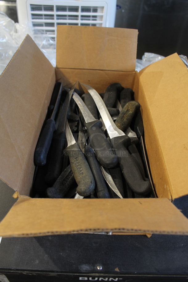 50 SHARPENED Stainless Steel Knives Including Fillet. 50 Times Your Bid! - Image 1 of 2