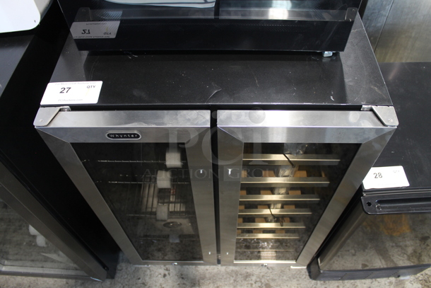BRAND NEW SCRATCH AND DENT! Whynter BWB-2060FDS 24" Built In French Door Dual Zone Bar 20 Bottle / 60 Can Beverage Wine Refrigerator Merchandiser. 115 Volts, 1 Phase. Tested and Working! - Image 1 of 5
