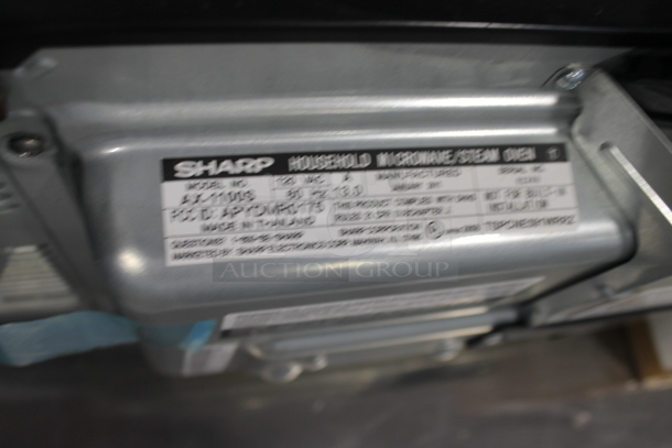 Sharp AX-1100S Metal Microwave Oven. 120 Volts, 1 Phase.  - Image 6 of 7