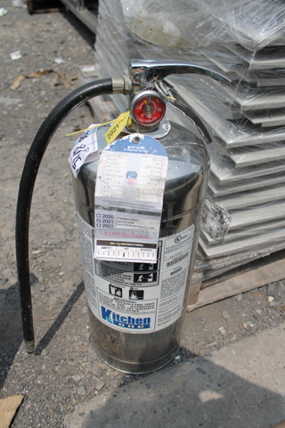 Kitchen One Wet Chemical Fire Extinguisher.