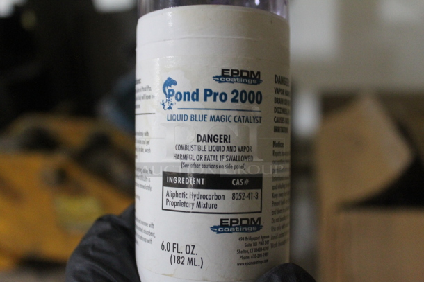 ALL ONE MONEY! TWO PALLET LOT Including  Metal Motor, Pond Pro Liquid Blue Magic Catalyst Bottles and Metal Vent Pieces. BUYER MUST REMOVE. - Image 6 of 9