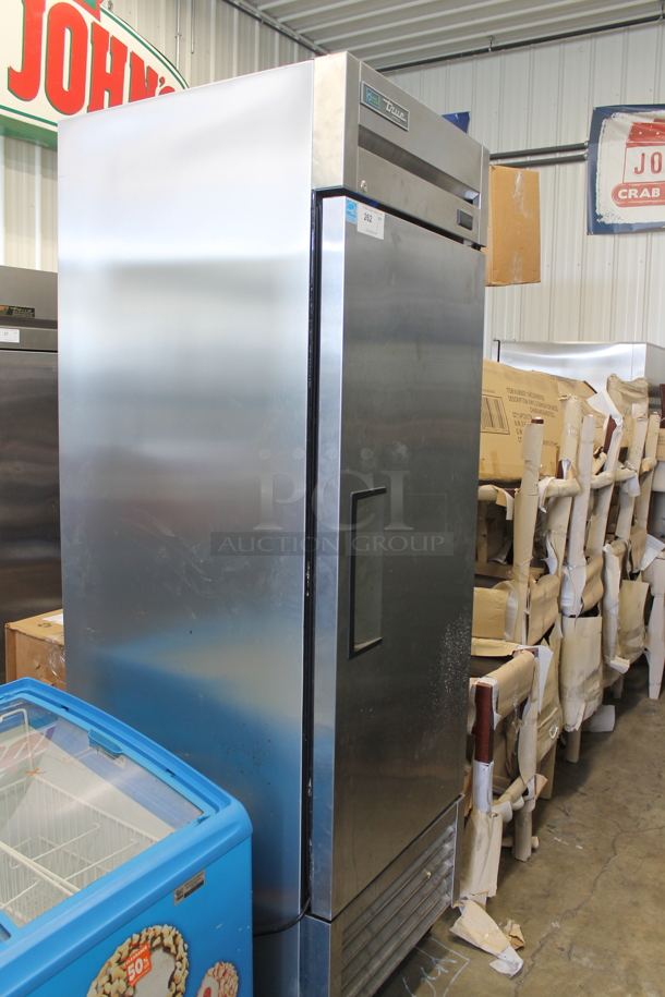 2019 True T-23F-HC Stainless Steel Commercial Single Door Reach In Freezer w/ Poly Coated Racks on Commercial Casters. 115 Volts, 1 Phase. Tested and Working! - Image 2 of 7