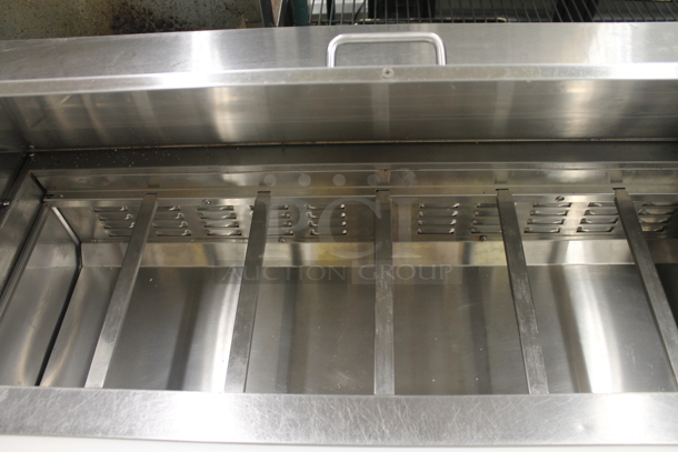 Avantco 178APT48 Stainless Steel Commercial Sandwich Salad Prep Table Bain Marie Mega Top. 115 Volts, 1 Phase. Tested and Working! - Image 4 of 7