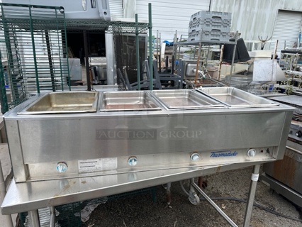 One Thermaduke 4 Well SS Countertop Steam Table. Model# 1CC-4-SR. 115 Volt. 2000 Watt. $5185.97