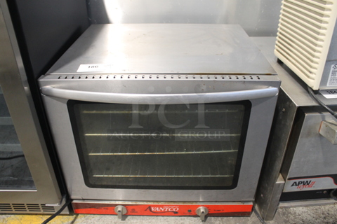 Avantco 177CO28 Stainless Steel Commercial Countertop Electric Powered Convection Oven. 208-240 Volts, 1 Phase.