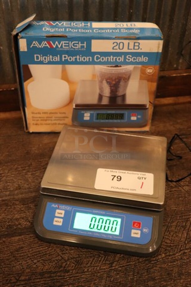 Ava Weigh 20lb Digital Portion Scale- In Original Packaging, Like New, Working - Item #1111455