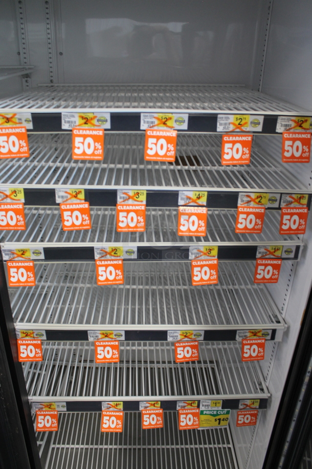 2016 True GDM-72-HC-TSL01 ENERGY STAR Metal Commercial 3 Door Reach In Cooler Merchandiser w/ Poly Coated Racks. 115 Volts, 1 Phase. Tested and Working! - Image 5 of 5