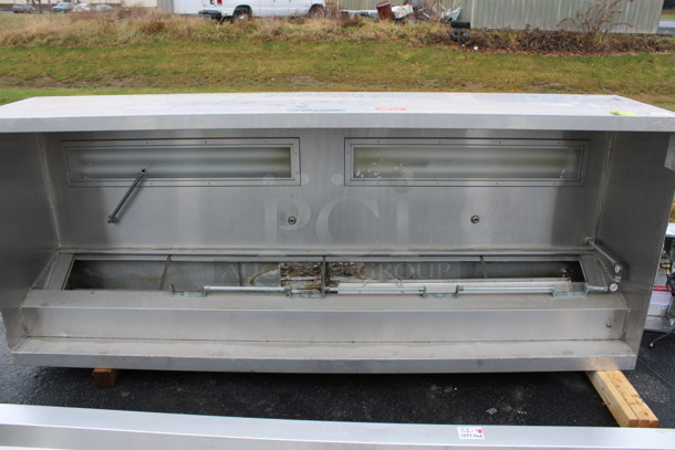 10' Stainless Steel Commercial Grease Hood. 120x48x28