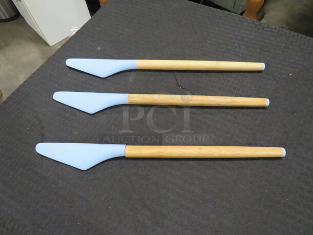 TSP Wooden Handle Spatula. 3XBID - Image 1 of 1