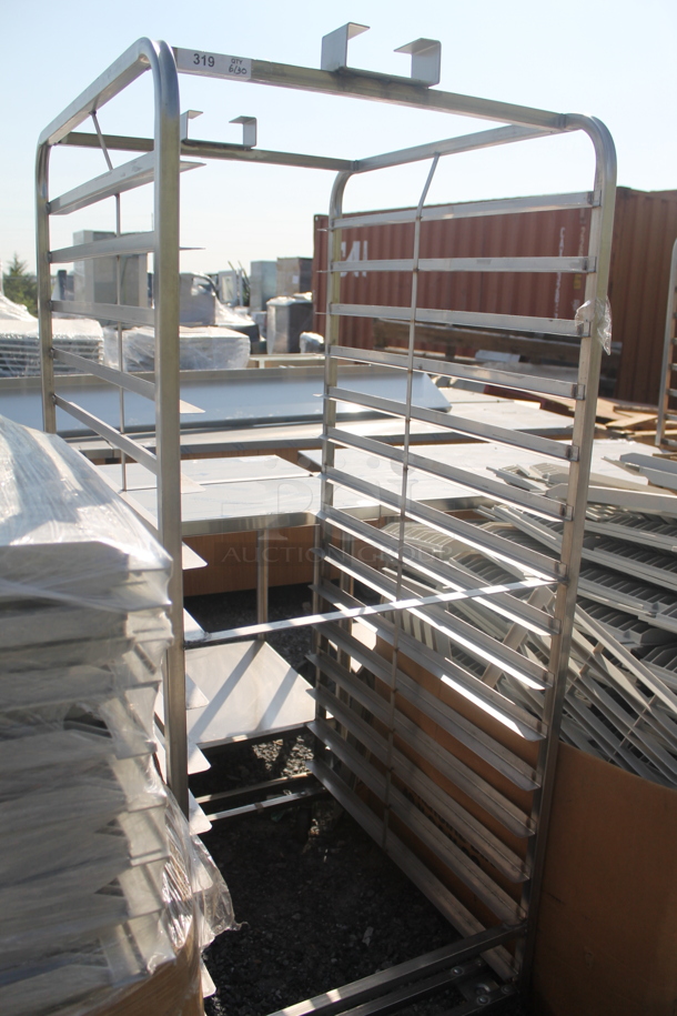 BRAND NEW! Metal Commercial Pan Transport Rack on Commercial Casters w/ Top Guide for Rack Oven. - Image 2 of 6