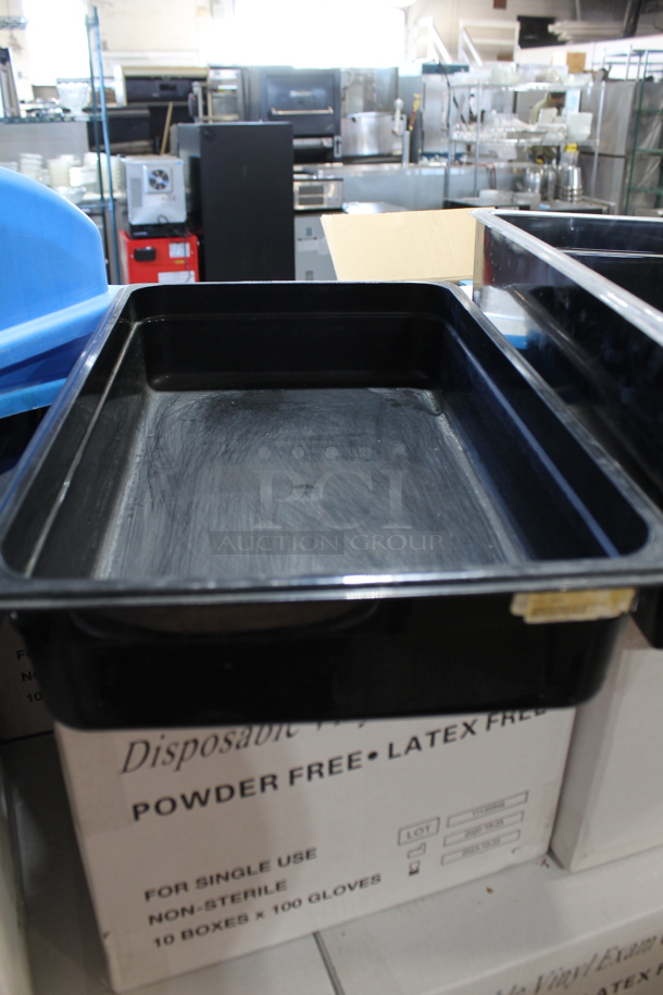 ALL ONE MONEY! Lot of Various Items Including Poly Drop In Bins and Blue Trash Can Lids - Image 3 of 4