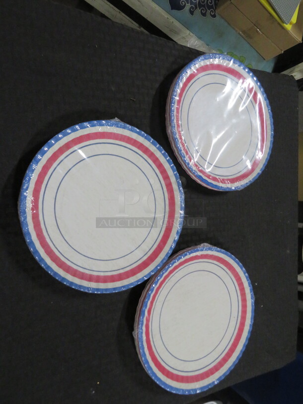 NEW Melamine Plates. 3XBID. 12 Total Plates. - Image 1 of 1