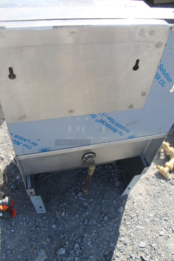 BRAND NEW! Advance Tabco Stainless Steel Commercial Single Bay Wall Mount Sink w/ Faucet and Cabinet. - Image 8 of 12