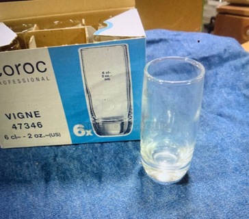 NEW Arcoroc 2oz Shot Glass. 6XBID